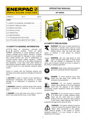 Enerpac SFP404S Operating Manual