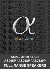 Alphasonik AS68 Manual