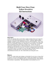BYOC Yellow Overdrive Instructions Manual