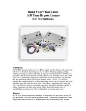 BYOC A/B True Bypass Looper Instructions Manual