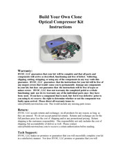 BYOC Optical Compressor Instructions Manual