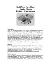 Byoc Analog Chorus Instructions Manual