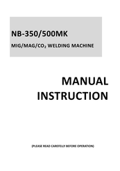 Westweld NB-500MK Manual Instruction