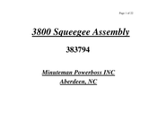 Minuteman Powerboss 3800 Assembly Manual