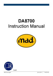 MAD DA8700 Series Instruction Manual