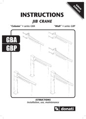 Donati GBA1V0PS5 Instructions Manual