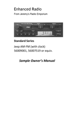 Jeremy’s Radio Emporium Standard Series Owner's Manual