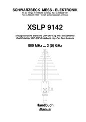 Schwarzbeck XSLP 9142 Manual