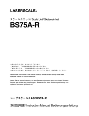 Laserscale BS75A-R Manual
