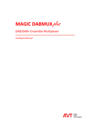 AVT MAGIC DABMUX plus Hardware Manual