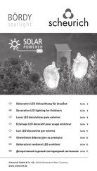 Scheurich BORDY Starlight Instructions Manual