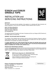 Falcon E350/34 Installation And Servicing Instructions