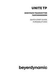 Beyerdynamic Unite TP Quick Start Manual