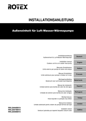 Rotex RRLQ008BBV3 Installation Manual