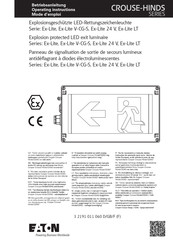 Eaton Ex-Lite V-CG-S Operating Instructions Manual
