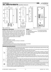 Videx KRA76 Manual