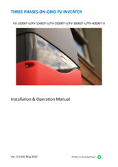 PrimeVOLT PV T U Series Installation & Operation Manual