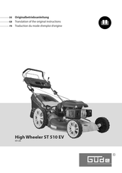 Gude High Wheeler ST 510 EV Instructions Manual