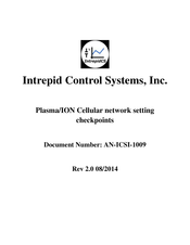Intrepid Control Systems neoVI ION Network Setting Manual