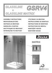 RAVAK GLASSLINE GSRV4 Assembly Instructions Manual