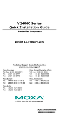 Moxa Technologies V2406C Series Quick Installation Manual