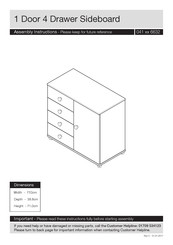 Addspace OFW00124 Assembly Instructions Manual