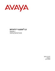 Avaya INTUITY AUDIX LX Getting Started Manual