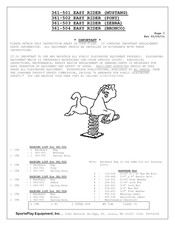 Sportsplay Equipment MUSTANG EASY RIDER 361-501 Manual