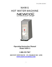 Newco NHW-5 Operating Instructions Manual