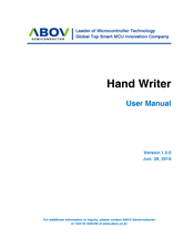 Abov HAND WRITER User Manual