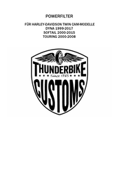 Thunderbike 96-72-103 Installation Instructions Manual