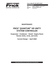 Frick QUANTUM HD UNITY Maintenance Manual