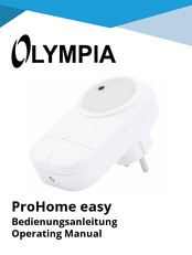 Olympia ProHome easy Operating Manual