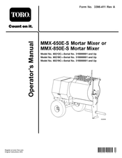 Toro MMX-850E-S Operator's Manual