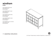 Target Windham WNBUFFETBK Assembly Instructions Manual