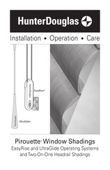 HunterDouglas Pirouette EasyRise Installation Operation Care