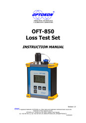 OPTOKON OFT-850 Instruction Manual