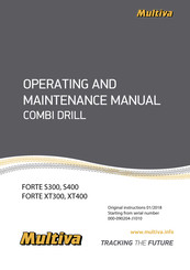 Multiva FORTE S400 Operating And Maintenance Manual