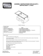 Hauler Racks HAULER II Assembly Instructions Manual