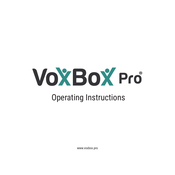 PrimeLight Design VoxBox Pro Operating Instructions Manual