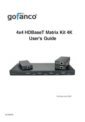 gofanco Matrix44-HDBT User Manual