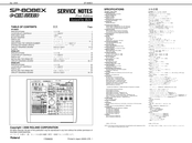 Roland e-MIX STUDIO SP-808EX Service Notes