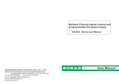 KORAD KA3300 Series User Manual