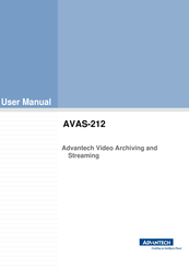 Advantech AVAS-212 User Manual