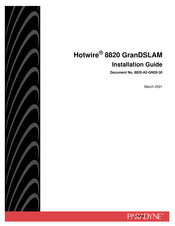 Paradyne Hotwire 8820 GranDSLAM Series Installation Manual