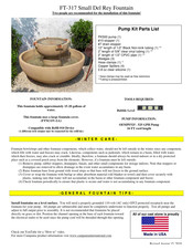 Campania International Small Del Rey FT-317 Series Quick Start Manual