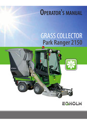 Egholm Park Ranger 2150 Grass Collector Operator's Manual