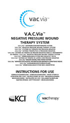 KCI V.A.C.Via v.a.c.therapy Negative Pressure Wound Therapy System Instructions For Use Manual