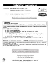 Kingsman Fireplaces marquis Enclave MQVL72LPE2 Installation Instructions Manual