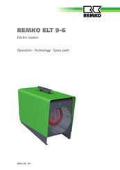 REMKO ELT 9-6 Operation,Technology,Spare Parts